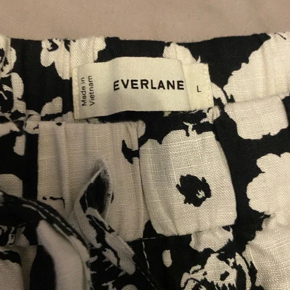 Everlane The Linen Pull-On Barrel Pant Size Large - Picture 7 of 12